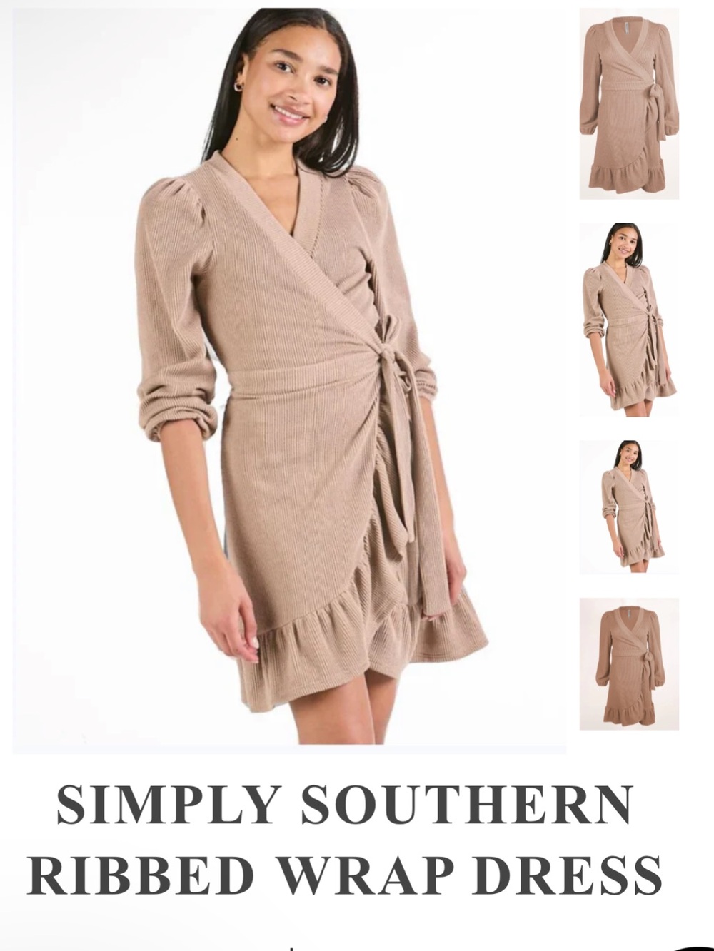 Simply Southern ribbed knot dress